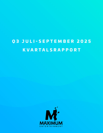 Thumbnail Maximum Entertainment Quarterly Report 2025-q3