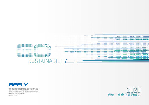 Miniature Geely Rapport ESG 2020
