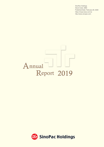 Thumbnail Sinopac Financial Holdings Annual Report 2019