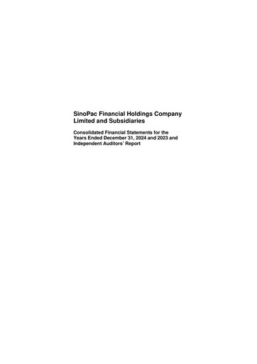 Thumbnail Sinopac Financial Holdings Financial Statement 2024