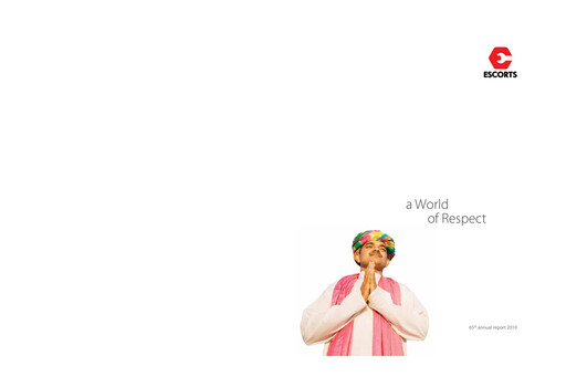 Vorschaubild Escorts Kubota
 Jahresbericht 2010