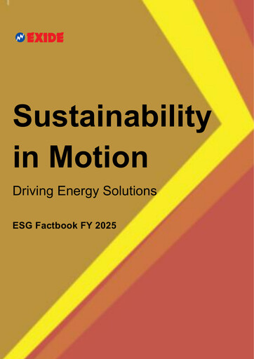 Miniature Exide Industries
 Rapport ESG 2024-2025