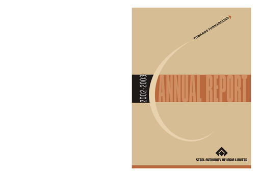 Thumbnail Steel Authority of India Annual Report 2002-2003