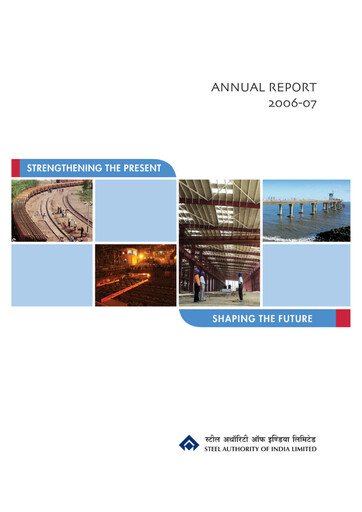 Thumbnail Steel Authority of India Annual Report 2006-2007
