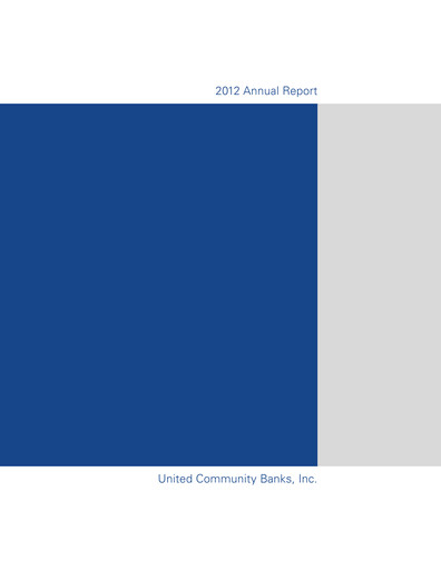 Thumbnail United Community Bank Annual Report 2012