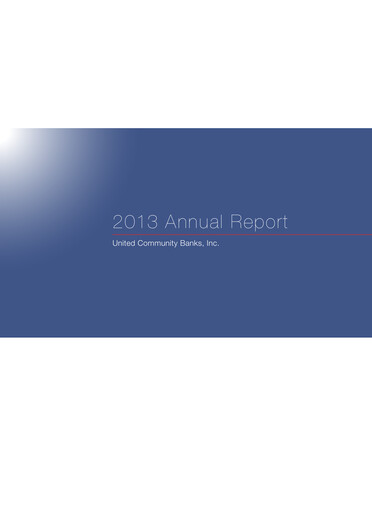 Thumbnail United Community Bank Annual Report 2013