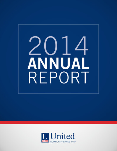 Thumbnail United Community Bank Annual Report 2014