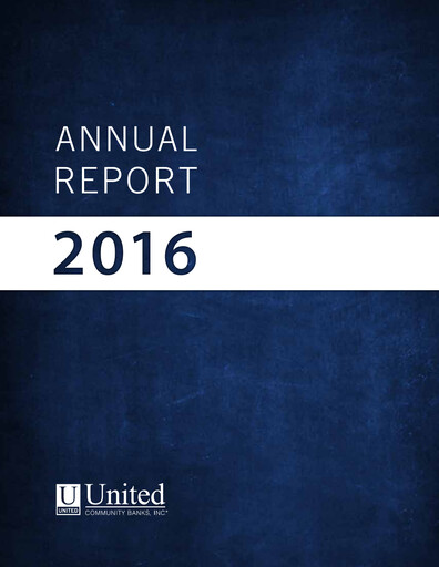Thumbnail United Community Bank Annual Report 2016