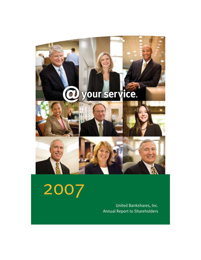 Thumbnail United Bankshares Annual Report 2007