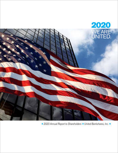 Vorschaubild United Bankshares Jahresbericht 2020