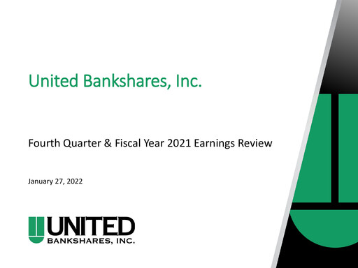 Thumbnail United Bankshares Quarterly Report 2021-q4