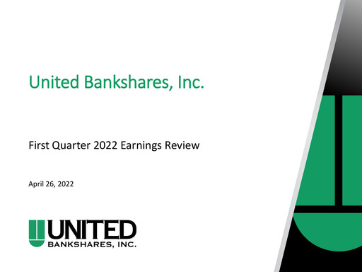 Thumbnail United Bankshares Quarterly Report 2022-q1