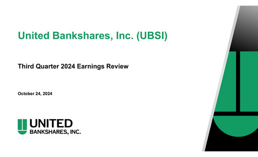 Thumbnail United Bankshares Quarterly Report 2024-q3
