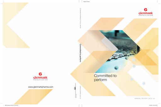 Thumbnail Glenmark Pharmaceuticals
 Annual Report 2015-2016
