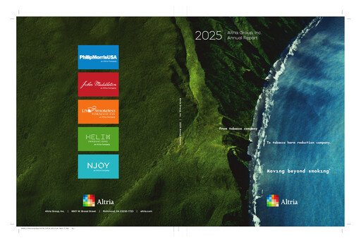 Thumbnail Altria Group Annual Report 2025