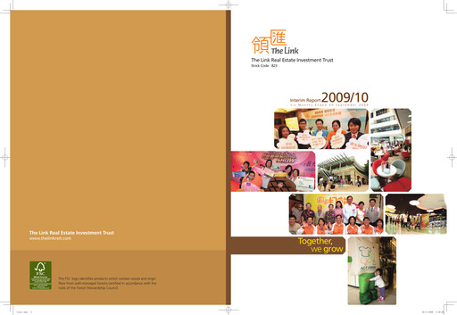 Thumbnail Link REIT
 Half-year Report 2009-h1