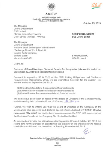 Thumbnail Atul Quarterly Report 2019-q2