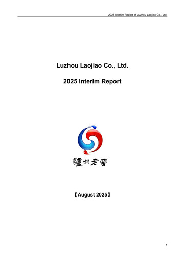 Thumbnail Luzhou Laojiao Half-year Report 2025-h1