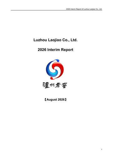 Thumbnail Luzhou Laojiao Half-year Report 2026-h1