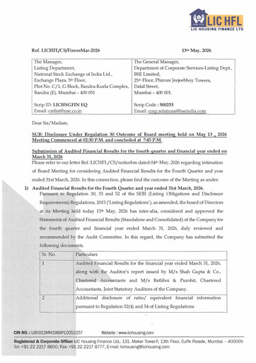 Thumbnail LIC Housing Finance
 Financial Statement 2025-2026
