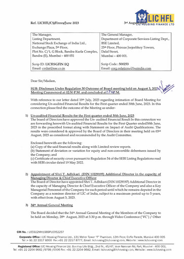 Thumbnail LIC Housing Finance
 Quarterly Report 2023-q1
