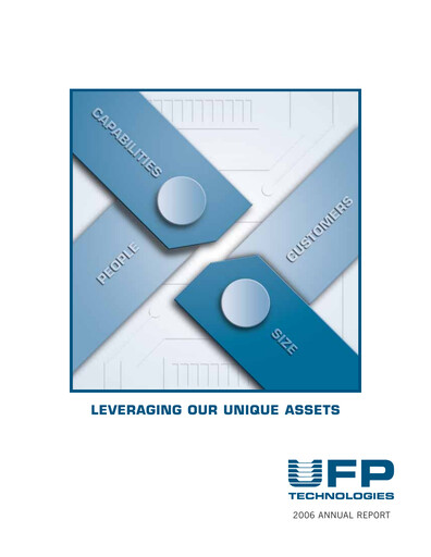 Thumbnail UFP Technologies
 Annual Report 2006