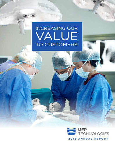 Thumbnail UFP Technologies
 Annual Report 2018