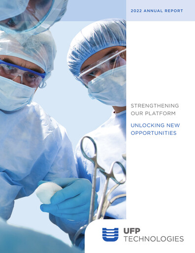 Thumbnail UFP Technologies
 Annual Report 2022