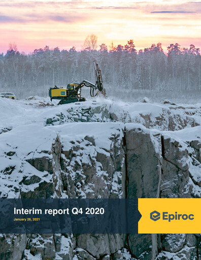 Vorschaubild Epiroc Quartalsbericht 2020-q4