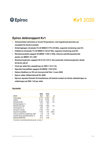 Thumbnail Epiroc Quarterly Report 2020-q1