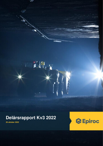 Thumbnail Epiroc Quarterly Report 2022-q3