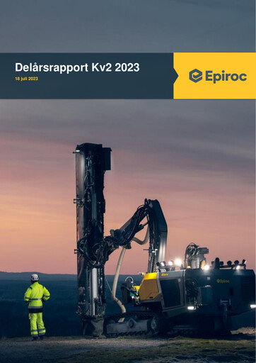 Thumbnail Epiroc Quarterly Report 2023-q2