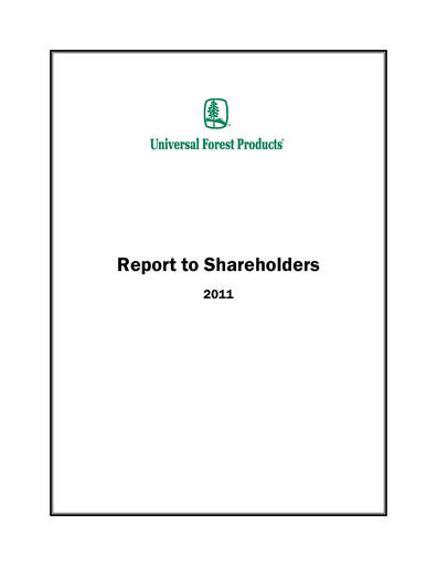 Thumbnail UFP Industries
 Annual Report 2011