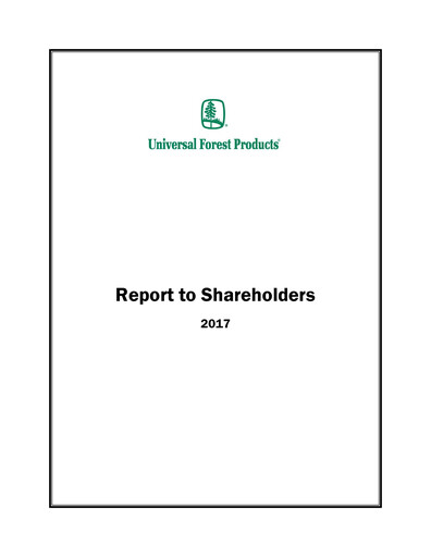 Thumbnail UFP Industries
 Annual Report 2017