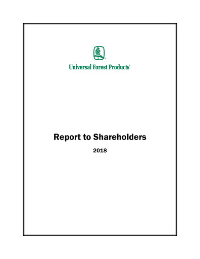 Thumbnail UFP Industries
 Annual Report 2018