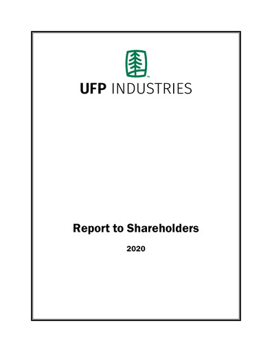 Thumbnail UFP Industries
 Annual Report 2020