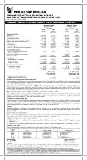 Thumbnail PPB Group Berhad Quarterly Report 2010-q2
