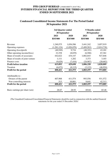 Thumbnail PPB Group Berhad Quarterly Report 2021-q3