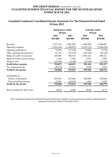 Thumbnail PPB Group Berhad Quarterly Report 2022-q2