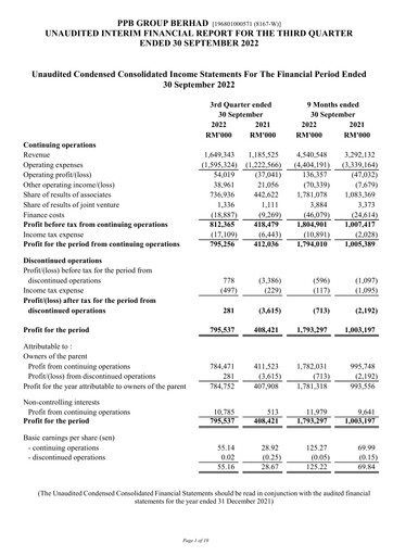Thumbnail PPB Group Berhad Quarterly Report 2022-q3