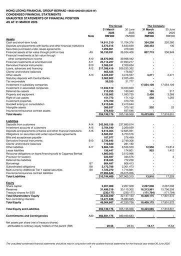 Thumbnail Hong Leong Financial Group Quarterly Report 2026-q3