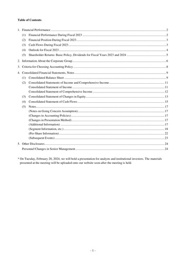 Thumbnail Toagosei Financial Statement fy2023