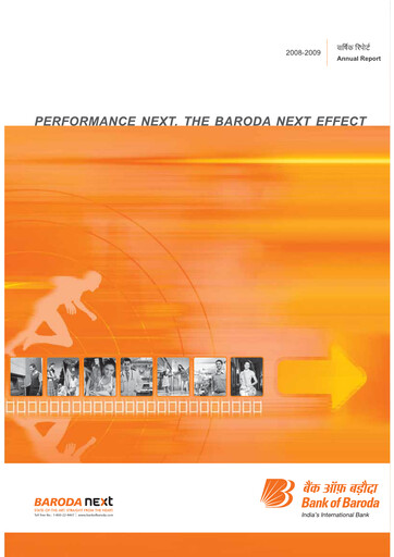 Vorschaubild Bank of Baroda
 Jahresbericht 2008-2009