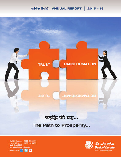 Vorschaubild Bank of Baroda
 Jahresbericht 2015-2016
