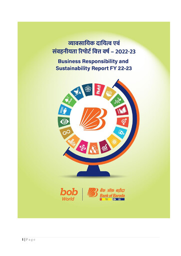 Vorschaubild Bank of Baroda
 ESG-Bericht 2022-2023