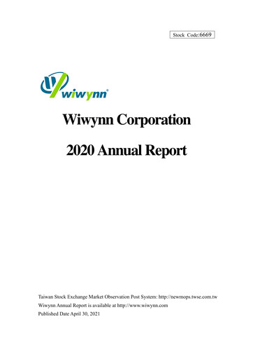 Thumbnail Wiwynn Annual Report 2020