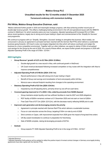Thumbnail Mobico Group Financial Report 2025