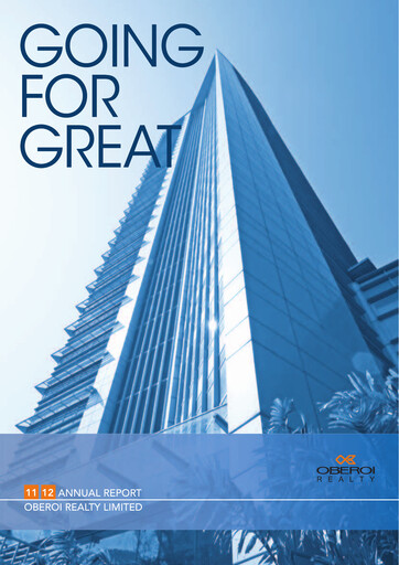 Miniature Oberoi Realty
 Rapport annuel 2011-2012