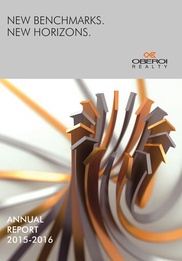Miniature Oberoi Realty
 Rapport annuel 2015-2016