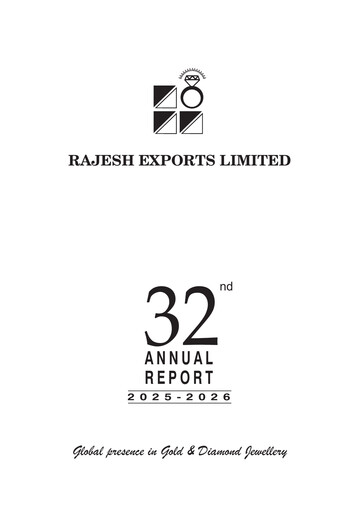 Thumbnail Rajesh Exports
 Annual Report 2025-2026